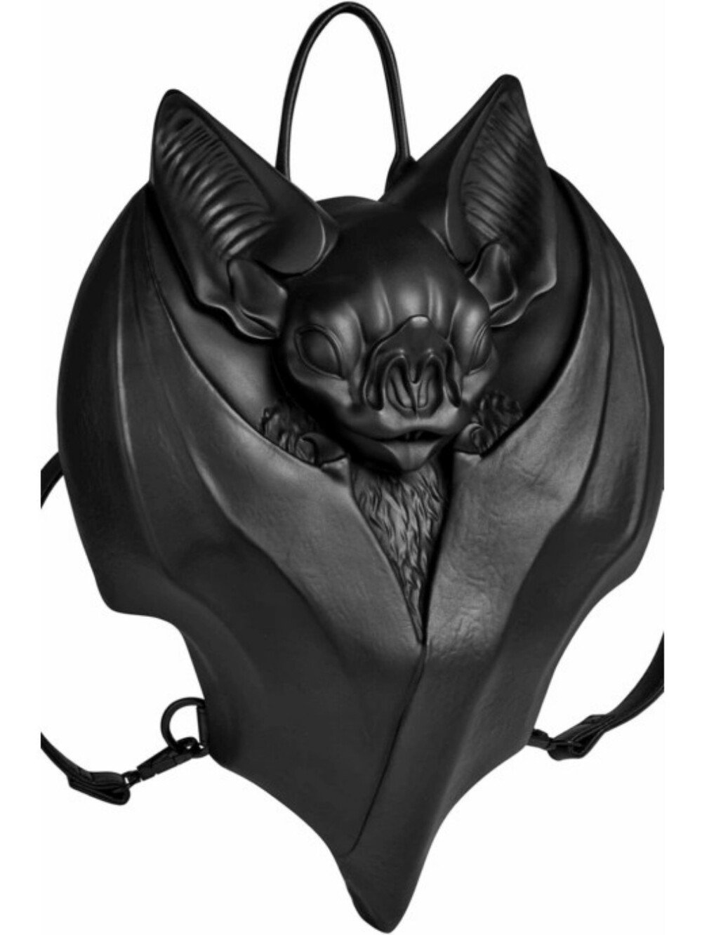 KILLSTAR Vamped Up Bat Backpack 3D Sculpted Matte Black Goth Punk Purse